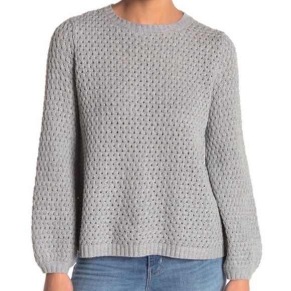 14th & UNION gray knit bell sleeve sweater - Picture 1 of 7